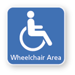 External wheelchair signage