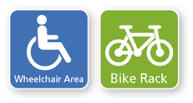 Wheelchair and bicycle signage