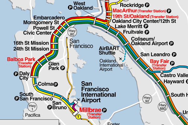 Four BART stations opened in 2003