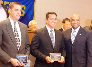 BART Police Officers receiving award