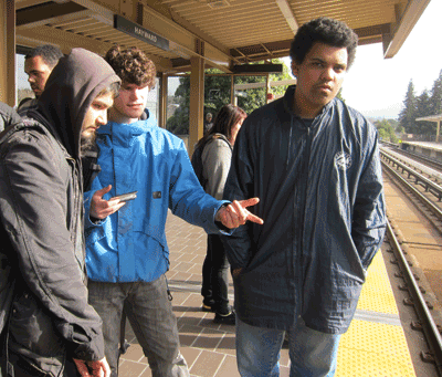 Bayhill students on platform