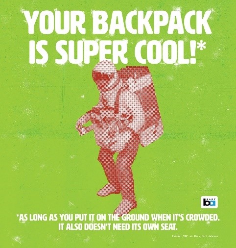 Backpack courtesy poster