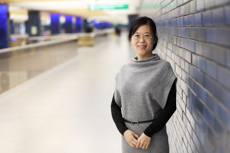 Lanfang Liu, Acting Principal Mechanical Engineer, is pictured above at 19th St./Oakland Station. 