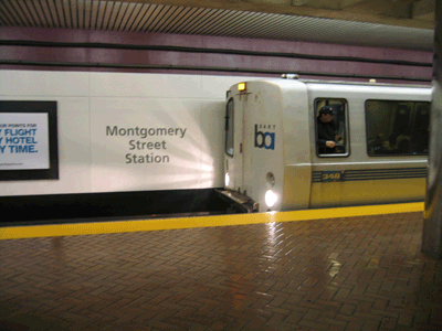 Montgomery station name sign