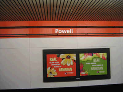 Powell Station sign