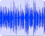 a waveform image of the synthesized voice
