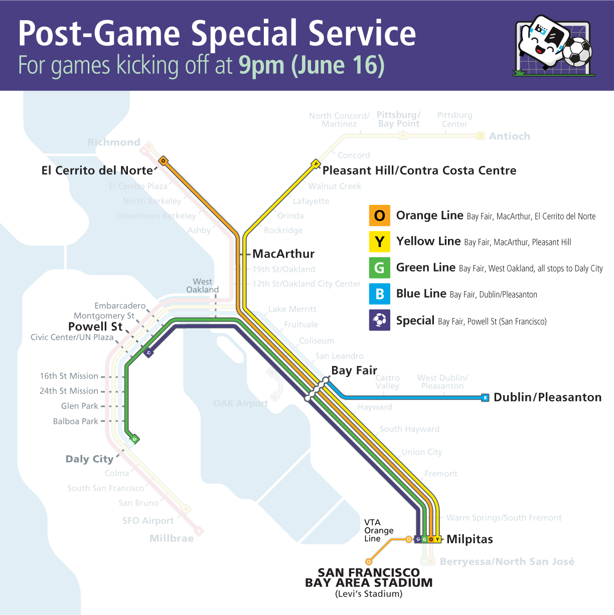 Post game special service for 9pm