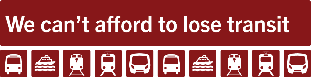 We can't afford to lose transit banner