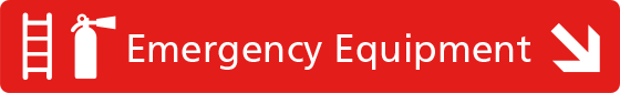 Emergency equipment signage