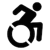 Accessible wheelchair symbol