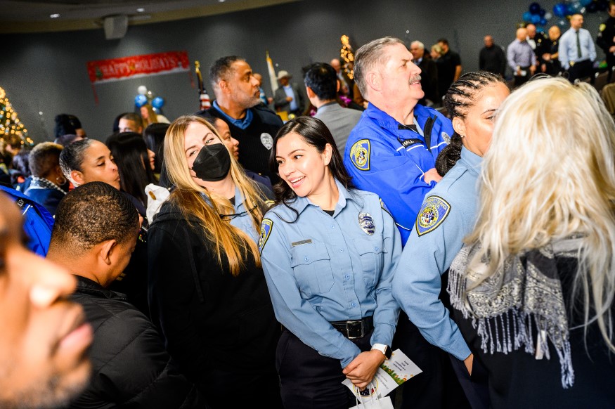 People celebrate at the tenth annual BPD Awards Ceremony on Dec. 14, 2022. 