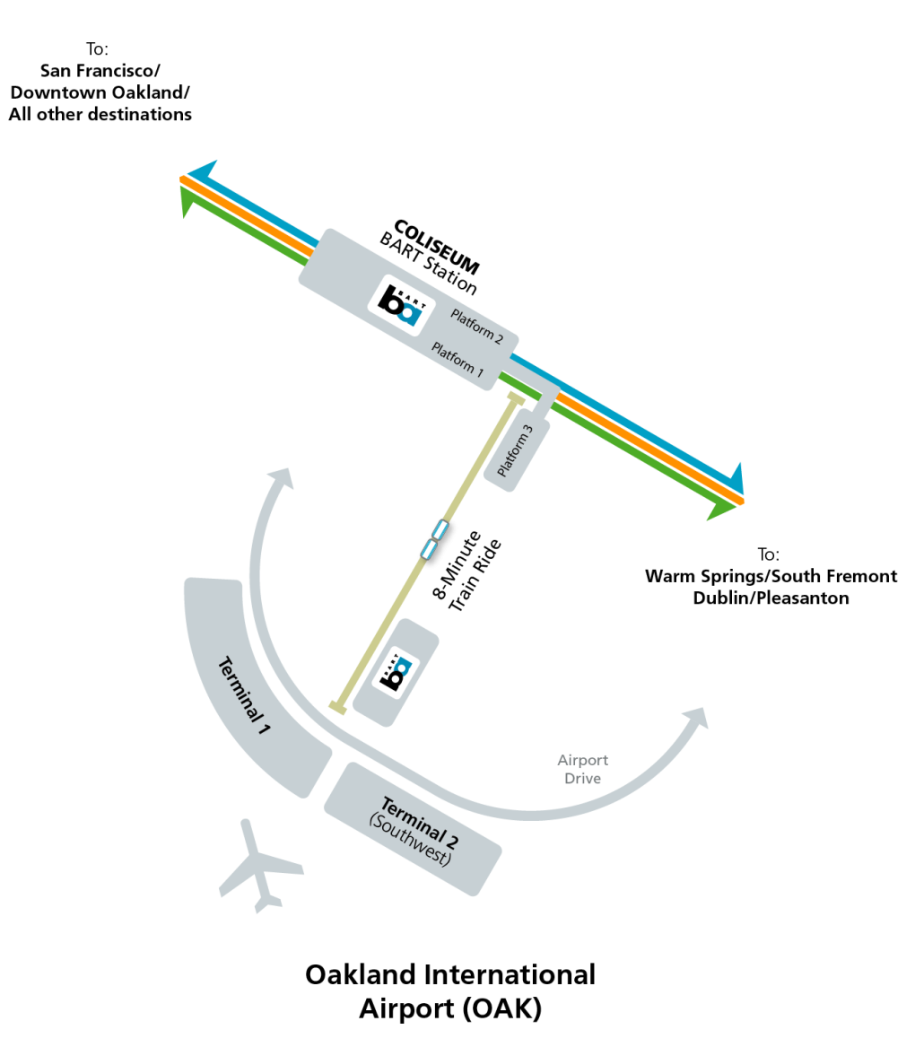 Airport Terminal Map - Oakland International Airport