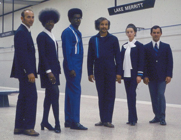 BART employees in the 1970s.