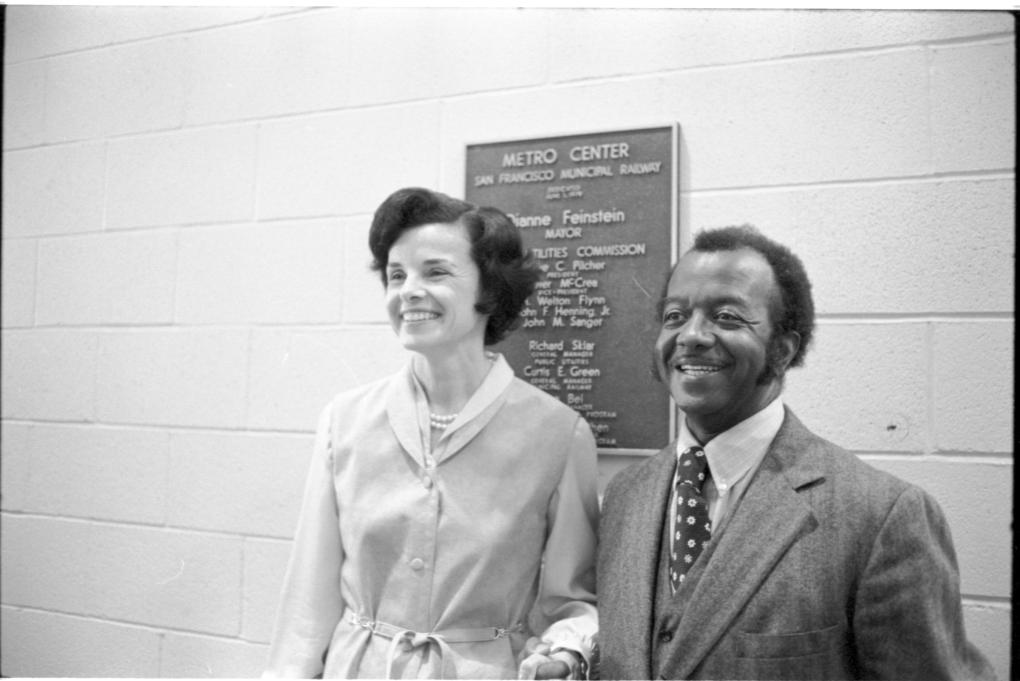 Dianne Feinstein and Curtis E. Green.