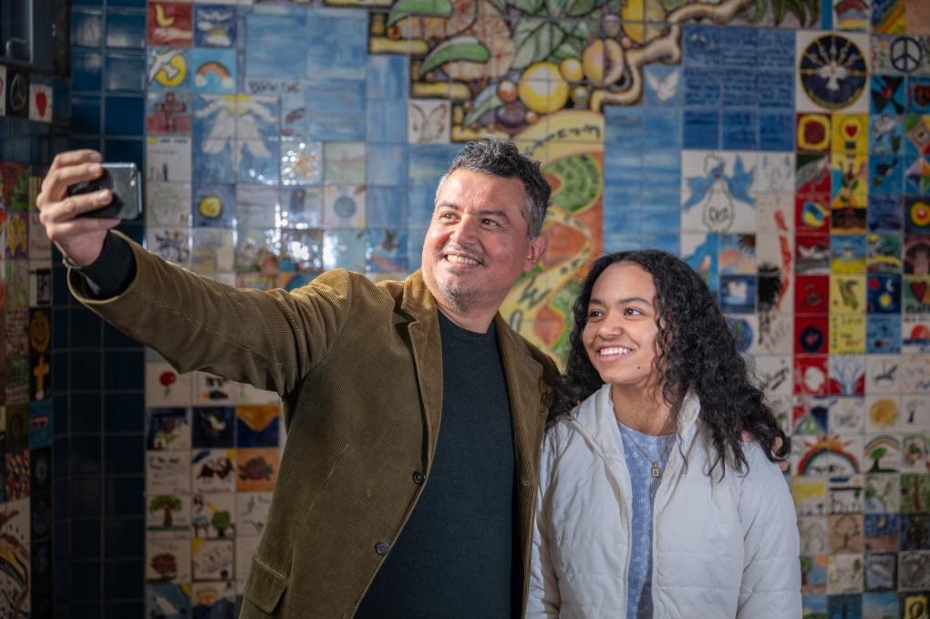 Ed and Elyse Cabrera pictured at Fruitvale Station