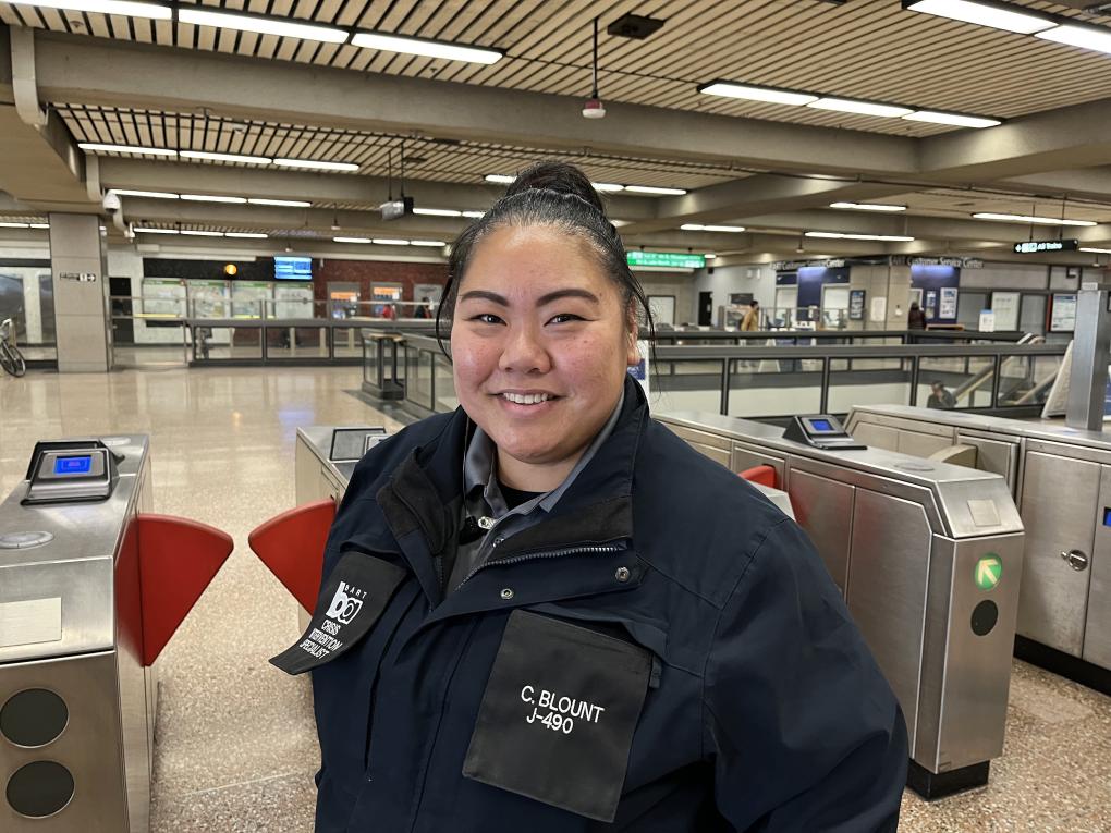 CIS Caryl Blount pictured at Lake Merritt Station