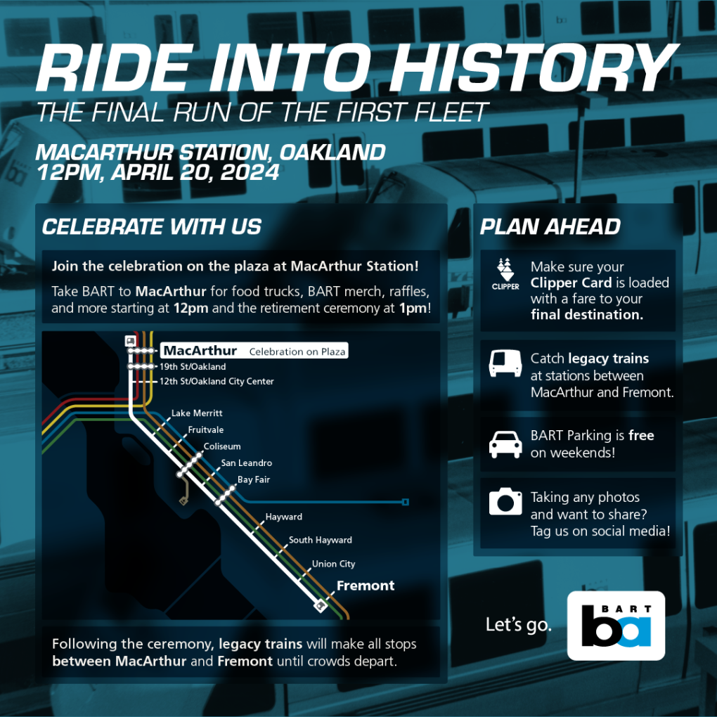 BART invites the public to “ride into history” at a legacy car ...