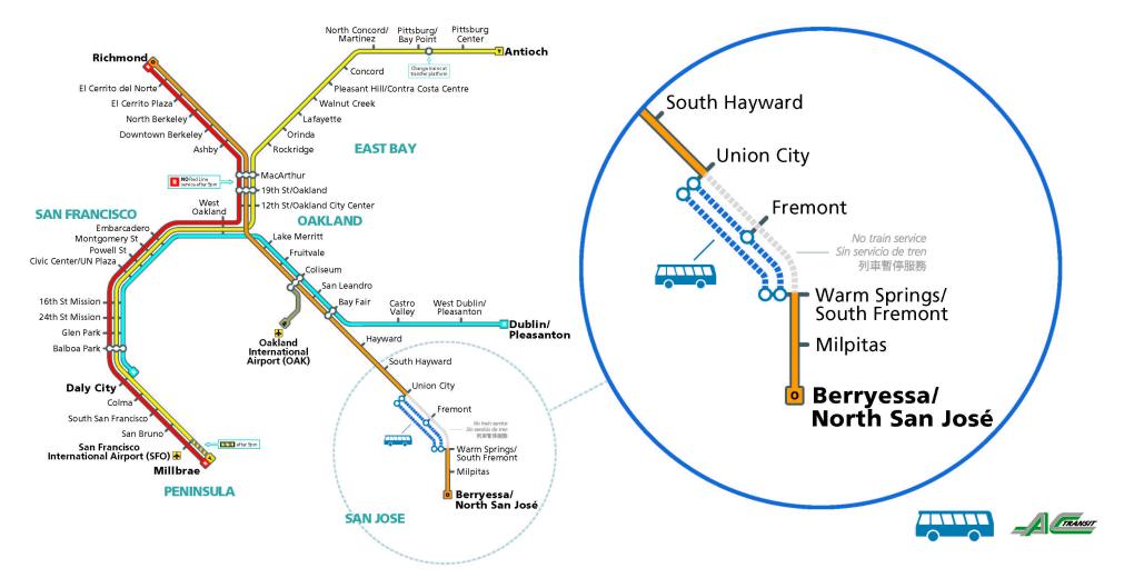 bus bridge map