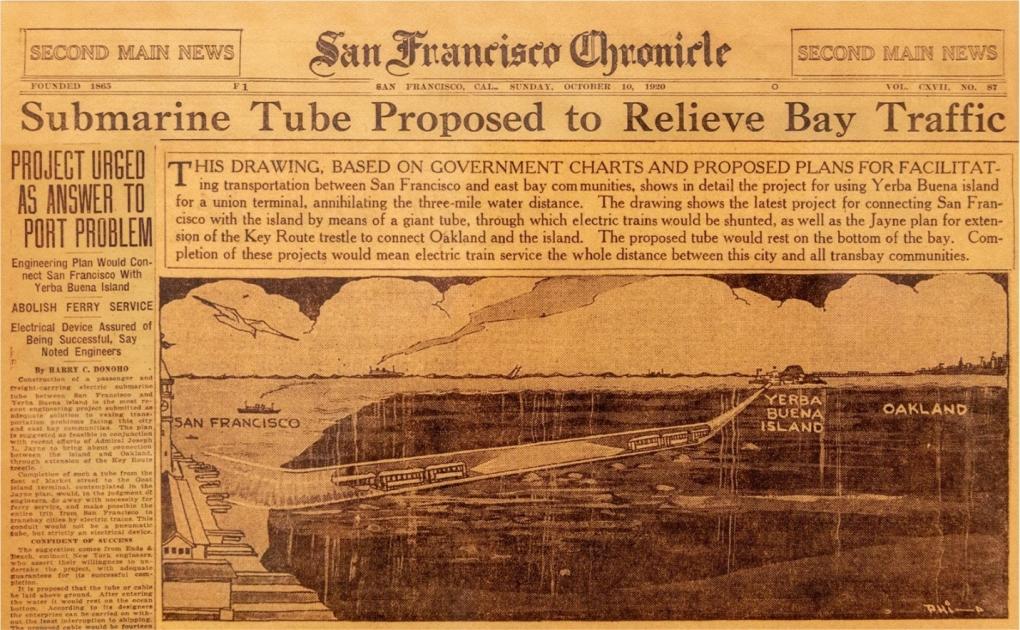 A copy of the front page of a 1920 San Francisco Chronicle. 