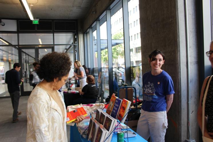 A photo from BART HQ Book Day 2023, a celebration of books and community held for employees at BART HQ.