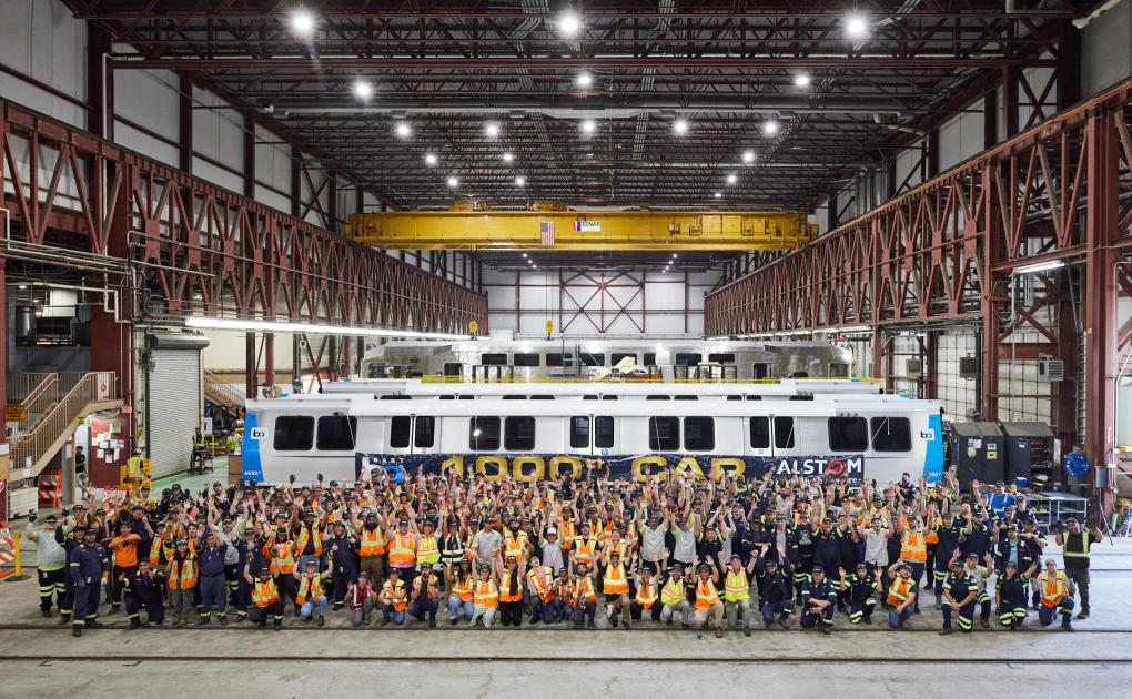 The 1000th rail car produced for Bay Area Rapid Transit's Fleet of the Future has just left our Plattsburgh, NY plant and is on its way to Hayward, CA.